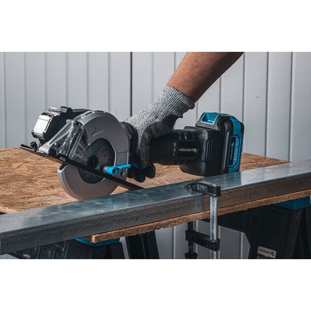 HOEGERT Аккумуляторная, бесщёточная мини-пила по металлу 120мм 18V, фото , изображение 5 | SNABZHENIE.com.ua
