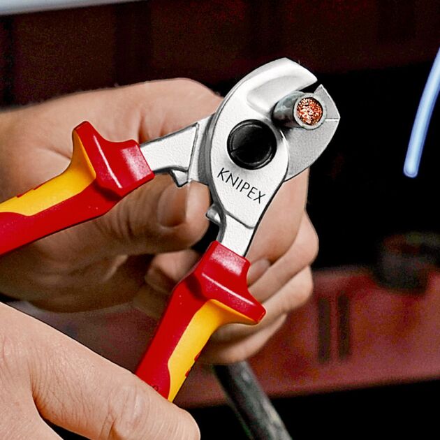 Ножиці для різки кабелів KNIPEX 95 26 165 SB, фото , зображення 3 | SNABZHENIE.com.ua