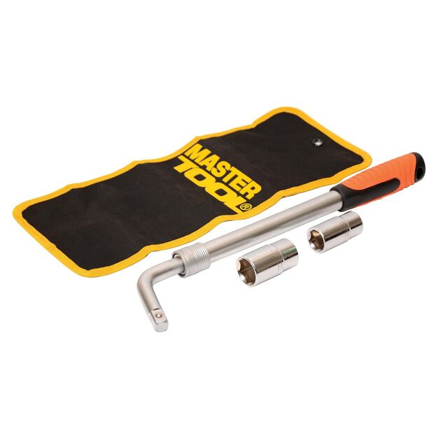 Ключ баллонный MASTERTOOL телескопический 17×19×21×23 мм CrV в чехле 78-0100, фото  | SNABZHENIE.com.ua