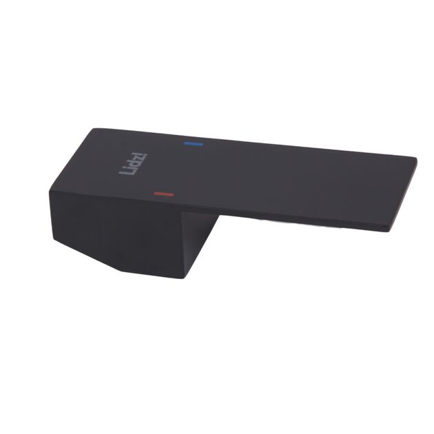 Ручка 35 мм Lidz (105х42х26,4) для смесителей Kubis Black LDKUB1054226449498, фото  | SNABZHENIE.com.ua
