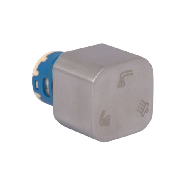 Ручка переключателя на 3 потребителя Lidz (25х30х30) для смесителей Kubis 1033, 1030 Nickel LDKUB253030N349503, фото  | SNABZHENIE.com.ua