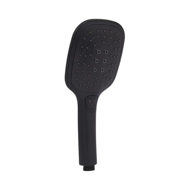 Лейка для ручного душа Lidz (255х106х42) для смесителей и душевых систем Kubis Black LDKUB2551064249511, фото  | SNABZHENIE.com.ua