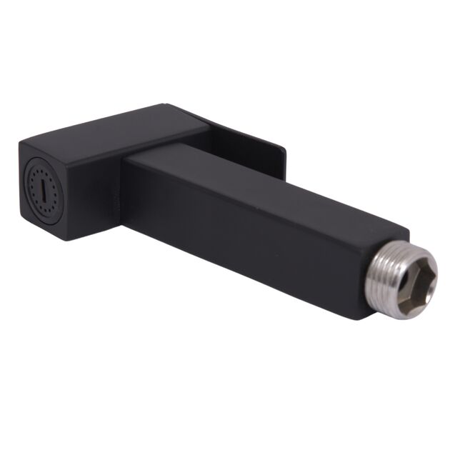 Лейка для ручного душа Lidz (125х61х25) для смесителей для гигиенического душа Kubis Black LDKUB1256125B49515, фото , изображение 2 | SNABZHENIE.com.ua