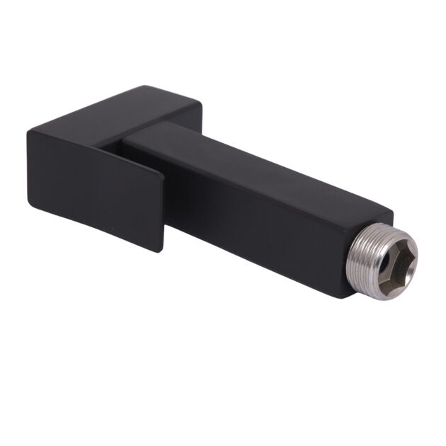 Лейка для ручного душа Lidz (125х61х25) для смесителей для гигиенического душа Kubis Black LDKUB1256125B49515, фото , изображение 3 | SNABZHENIE.com.ua