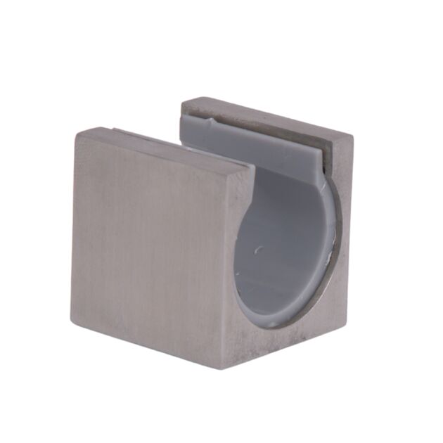 Держатель лейки для ручного душа квадратный Lidz (28х28,5х28) для смесителей для гигиенического душа Kubis 111 Nickel LDKUB282852849517, фото  | SNABZHENIE.com.ua