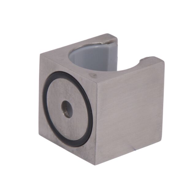 Держатель лейки для ручного душа квадратный Lidz (28х28,5х28) для смесителей для гигиенического душа Kubis 111 Nickel LDKUB282852849517, фото , изображение 3 | SNABZHENIE.com.ua