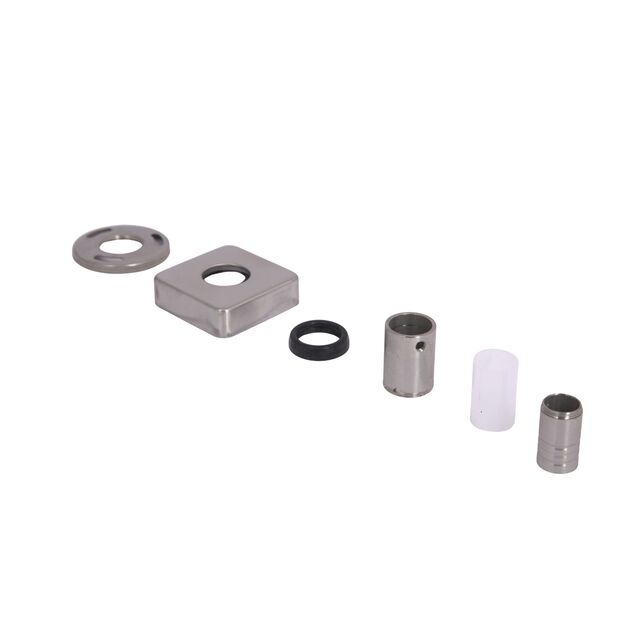 Кронштейн стойки Lidz (34,5х53х53) для душевых систем Kubis 1033,1030 Nickel LDKUB3455353N49524, фото , изображение 3 | SNABZHENIE.com.ua