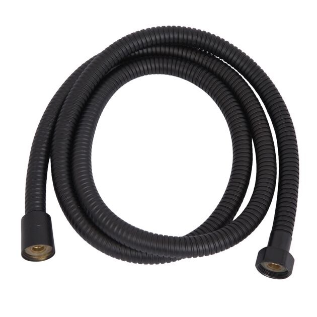 Душевой шланг 1,5м Lidz (1500х14х14) для смесителей и душевых систем Kubis Black LBKUD15001414B49530, фото  | SNABZHENIE.com.ua