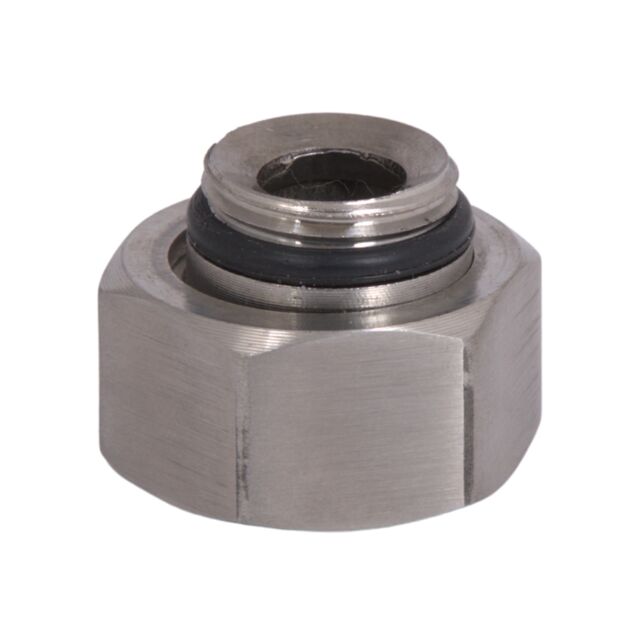 Гайка смесителя и стойки с футоркой Lidz (31,3х28х15) для смесителей и душевых систем Kubis Nickel LDKUB3132815N49531, фото  | SNABZHENIE.com.ua