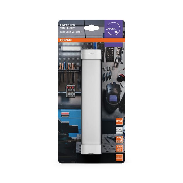 Світильник підвісний з акумулятором OSRAM LINEAR TASKLIGHT 6.9Вт 6500К 400Лм 2200мА•год димується USB-A > microUSB, фото , изображение 5 | SNABZHENIE.com.ua