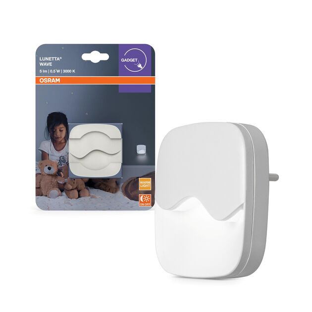 Світильник нічник OSRAM LUNETTA UNETTA WAVE 0.5Вт 3000К 5Лм білий, фото , зображення 6 | SNABZHENIE.com.ua