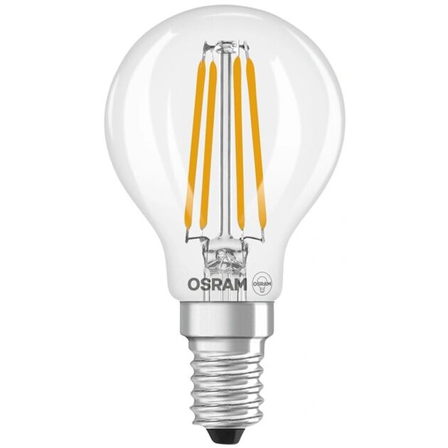 Лампа OSRAM LED E14 3.4Вт 4000K 470Лм P45 філаментна, фото  | SNABZHENIE.com.ua