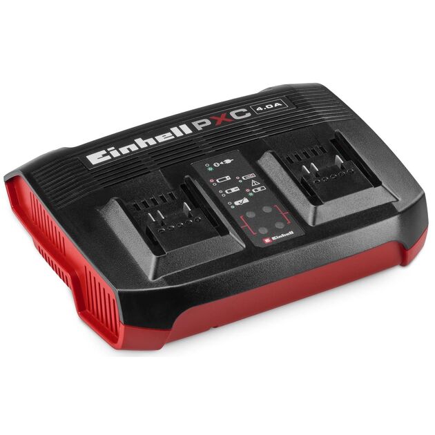 Зарядний пристрій Einhell Power X-Twincharger 2x18В 4А 0.87кг, фото  | SNABZHENIE.com.ua