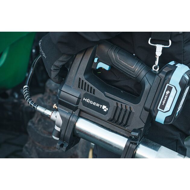 HOEGERT Аккумуляторный бесщеточный смазочный шприц, фото , зображення 4 | SNABZHENIE.com.ua