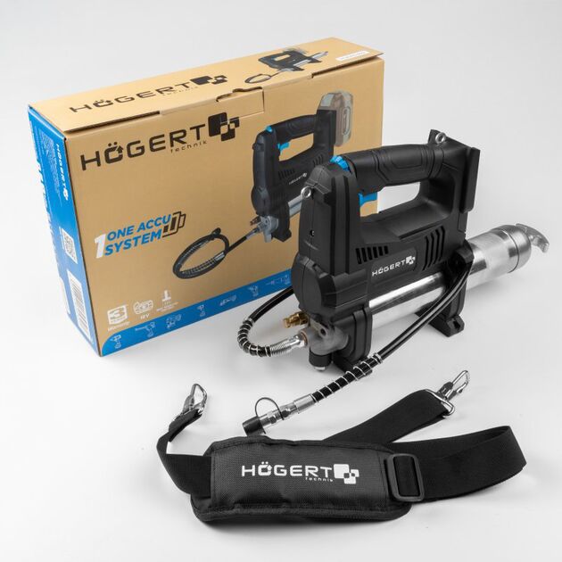 HOEGERT Аккумуляторный бесщеточный смазочный шприц, фото , зображення 6 | SNABZHENIE.com.ua