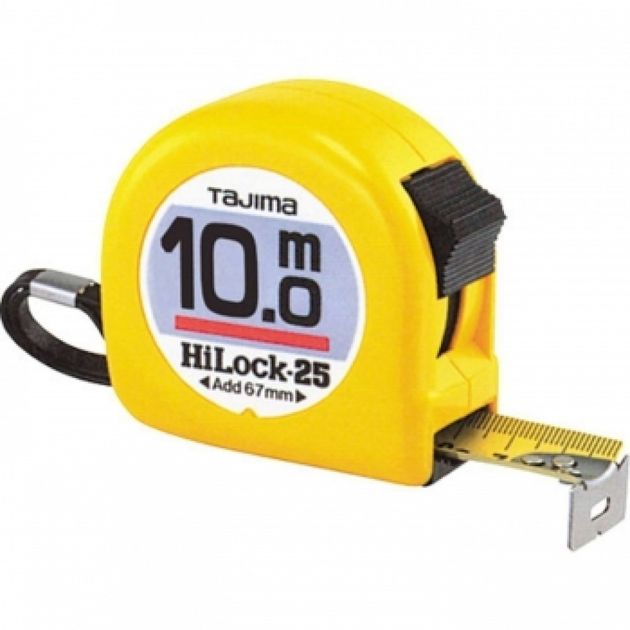 Рулетка TAJIMA HI LOCK, 10м х 25мм (H5PA0MY), фото  | SNABZHENIE.com.ua