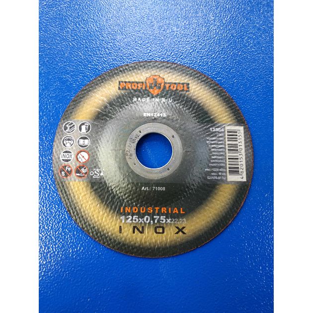 Круг отрезной по металлу PROFITOOL 125x0.75x22.2 мм, 12250 об/мин, фото , изображение 4 | SNABZHENIE.com.ua Круг отрезной по металлу PROFITOOL 125x0.75x22.2 мм, 12250 об/мин, фото , изображение 4 | SNABZHENIE.com.ua