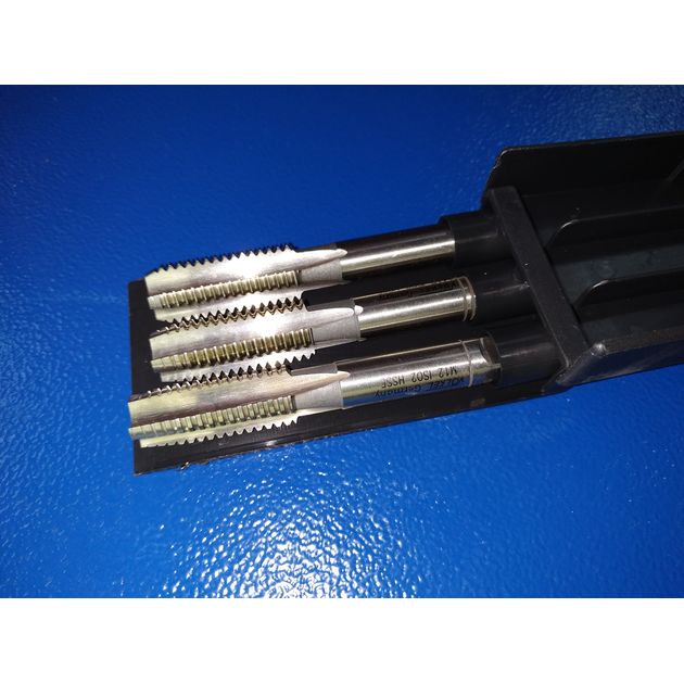 Метчик M12x1,75, 3 шт., DIN 352 HSS-E, VÖLKEL (57350V), фото , изображение 3 | SNABZHENIE.com.ua