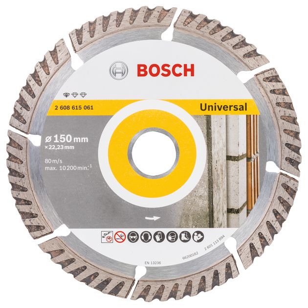 Алмазный отрезной круг 150мм, 22,23мм, BOSCH Standard for Universal, фото  | SNABZHENIE.com.ua
