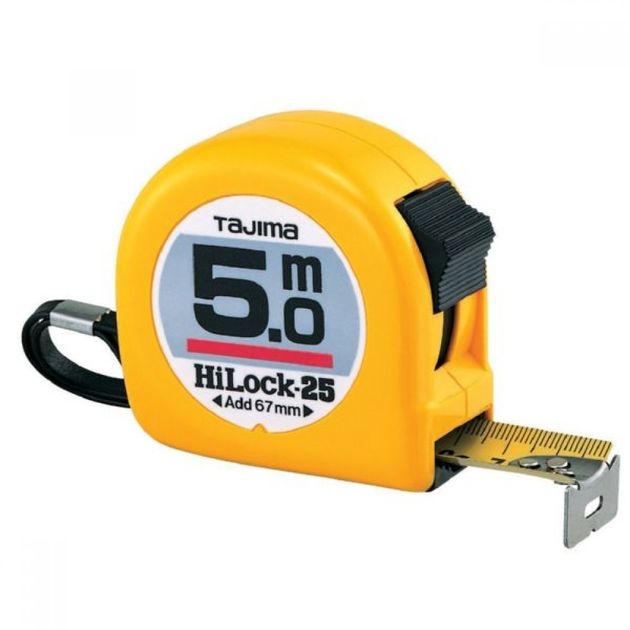 Рулетка TAJIMA HI LOCK H5P50MY, 5м х 25мм, фото  | SNABZHENIE.com.ua