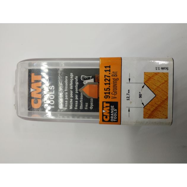 Фреза V-образная 90°, 12,7 x 12,7 x 44,5 мм, хвостовик 8 мм CMT, фото , изображение 5 | SNABZHENIE.com.ua