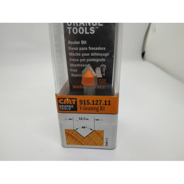 Фреза V-образная 90°, 12,7 x 12,7 x 44,5 мм, хвостовик 8 мм CMT, фото , изображение 6 | SNABZHENIE.com.ua