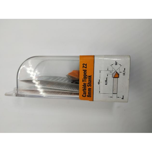 Фреза V-образная 90°, 12,7 x 12,7 x 44,5 мм, хвостовик 8 мм CMT, фото , изображение 9 | SNABZHENIE.com.ua