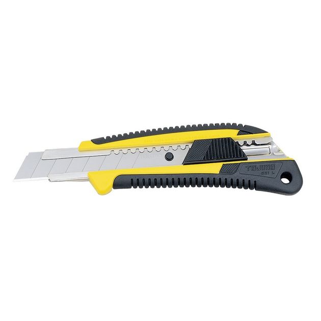Нож сегментный 18мм TAJIMA Heavy Duty GRI с автоматическим фиксатором, фото , изображение 2 | SNABZHENIE.com.ua Нож сегментный 18мм TAJIMA Heavy Duty GRI с автоматическим фиксатором, фото , изображение 2 | SNABZHENIE.com.ua