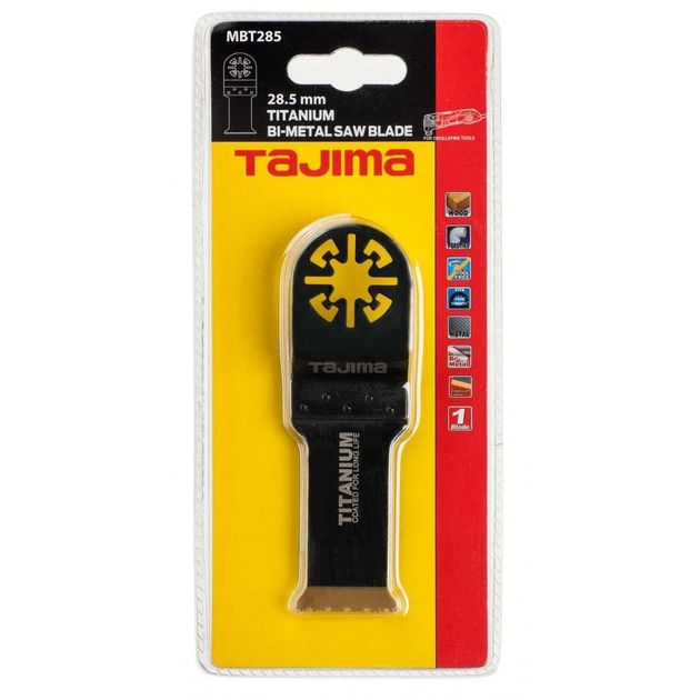 Сменное полотно TAJIMA TITANIUM BI-METAL, MBT285, 40x28.5мм, фото , изображение 2 | SNABZHENIE.com.ua Сменное полотно TAJIMA TITANIUM BI-METAL, MBT285, 40x28.5мм, фото , изображение 2 | SNABZHENIE.com.ua