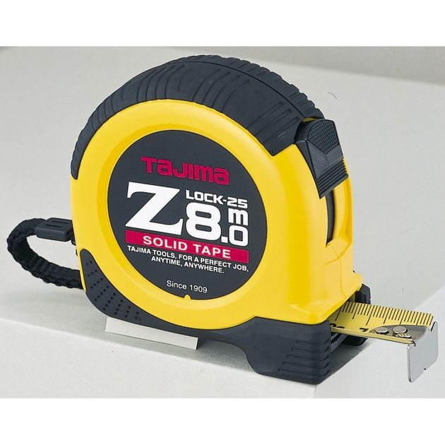 Рулетка TAJIMA Z-Lock 8м*25мм усиленная (Z5L80MY), фото  | SNABZHENIE.com.ua