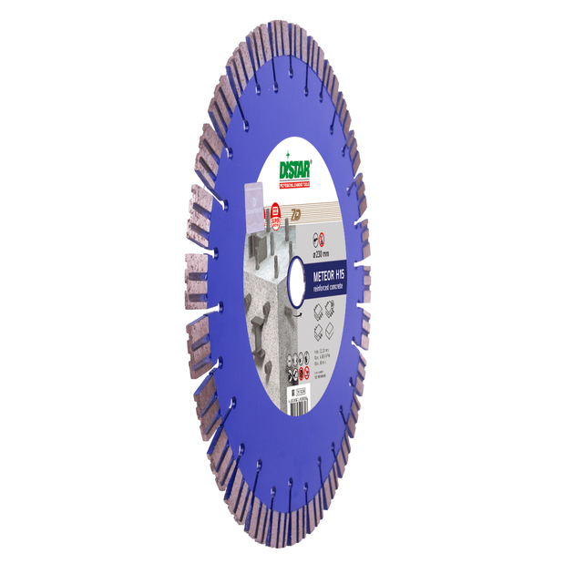 Круг алмазний відрізний DISTAR 1A1RSS/C3-W 230 x 2,6/1,6 x 22,23-28 Meteor H15 (12315055018), фото , зображення 5 | SNABZHENIE.com.ua