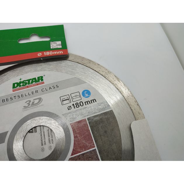 Круг алмазний відрізний DISTAR Bestseller Ceramic Granite 180 x 1,5 x 8,5 x 25,4 1A1R (11320138014), фото , зображення 12 | SNABZHENIE.com.ua