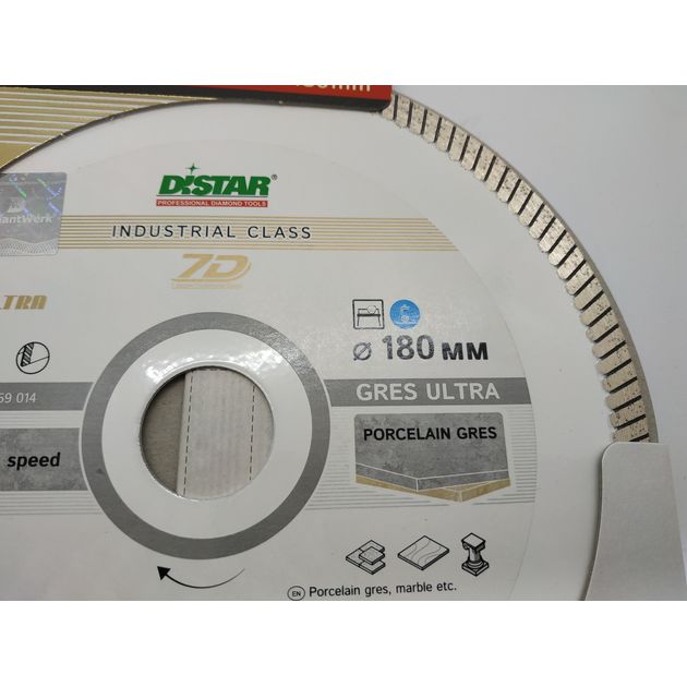 Круг алмазний відрізний DISTAR Gres Ultra 180 x 1,4/1,0 x 8,5 x 25,4 (1A1R) (11120159014), фото , зображення 9 | SNABZHENIE.com.ua