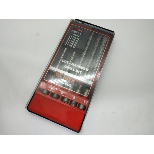 Набір бурів по бетону SDS-plus MATRIX (710959M) 5 шт., фото , зображення 8 | SNABZHENIE.com.ua Набір бурів по бетону SDS-plus MATRIX (710959M) 5 шт., фото , зображення 8 | SNABZHENIE.com.ua