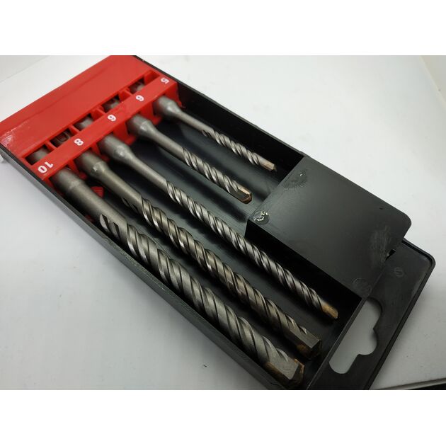 Набір бурів по бетону SDS-plus MATRIX (710959M) 5 шт., фото , зображення 7 | SNABZHENIE.com.ua Набір бурів по бетону SDS-plus MATRIX (710959M) 5 шт., фото , зображення 7 | SNABZHENIE.com.ua