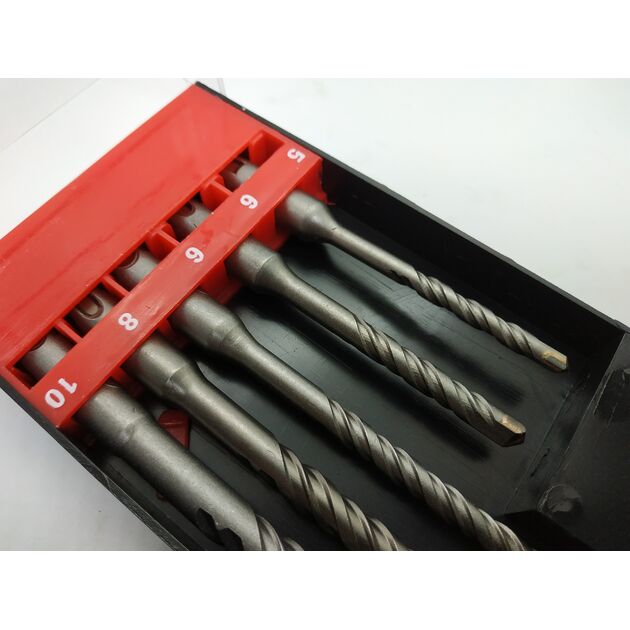 Набір бурів по бетону SDS-plus MATRIX (710959M) 5 шт., фото , зображення 5 | SNABZHENIE.com.ua Набір бурів по бетону SDS-plus MATRIX (710959M) 5 шт., фото , зображення 5 | SNABZHENIE.com.ua