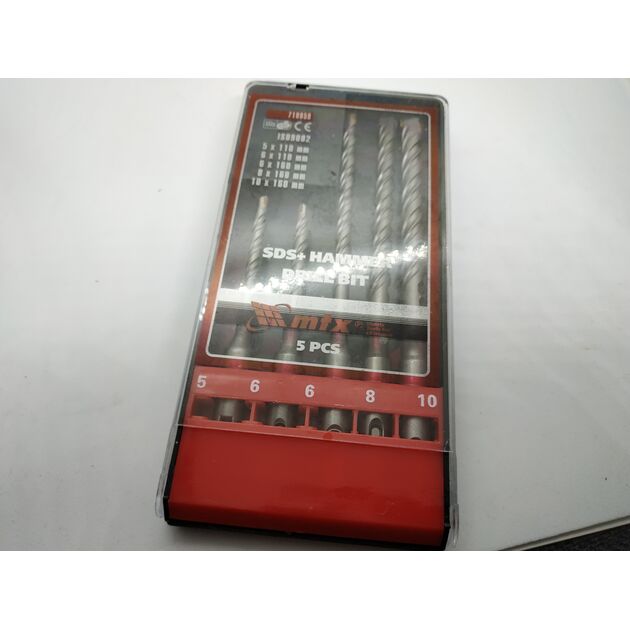 Набір бурів по бетону SDS-plus MATRIX (710959M) 5 шт., фото , зображення 4 | SNABZHENIE.com.ua Набір бурів по бетону SDS-plus MATRIX (710959M) 5 шт., фото , зображення 4 | SNABZHENIE.com.ua