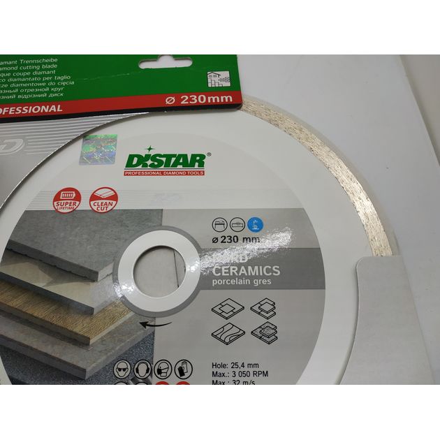 Круг алмазний відрізний DISTAR Hard Ceramics 230 x 1,6/1,2 x 10 x 25,4 (1A1R) (11120048017), фото , зображення 10 | SNABZHENIE.com.ua Круг алмазний відрізний DISTAR Hard Ceramics 230 x 1,6/1,2 x 10 x 25,4 (1A1R) (11120048017), фото , зображення 10 | SNABZHENIE.com.ua