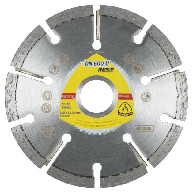 Алмазный диск KLINGSPOR DN 600 U Supra 125x4,5x22,23 мм для швов, фото  | SNABZHENIE.com.ua