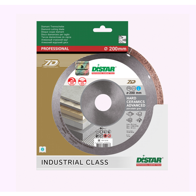 Круг алмазный DISTAR 180x1,4x8,5 Hard Ceramics Advanced, фото , изображение 9 | SNABZHENIE.com.ua Круг алмазный DISTAR 180x1,4x8,5 Hard Ceramics Advanced, фото , изображение 9 | SNABZHENIE.com.ua