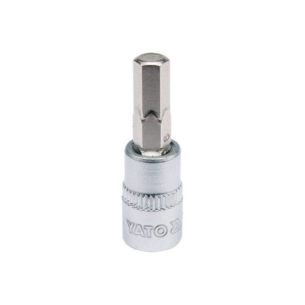 Головка торцевая 1/4" YATO HEX 6 мм, L=37 мм (YT-04373), фото  | SNABZHENIE.com.ua