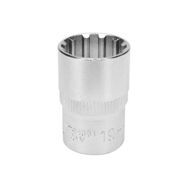 Головка торцева Spline YATO квадрат 1/2, M19, l = 38 мм (YT-14831), фото  | SNABZHENIE.com.ua