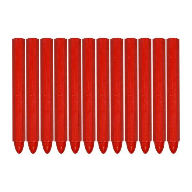Мел маркировочный 120 x 12 мм, червоний, 12 шт YATO (YT-69932), фото  | SNABZHENIE.com.ua
