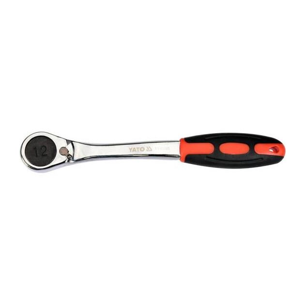 Изогнутая шестигранная трещотка YATO HEX12, HRC 42-48, с ручкой, фото  | SNABZHENIE.com.ua