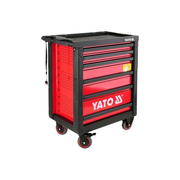 Шкаф-тележка YATO для инструментов с 6 ящиками, 958x766x465 мм, фото  | SNABZHENIE.com.ua