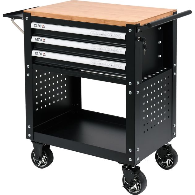 Тележка для инструмента YATO 162 элем., 3 ящика, 90,5x68x45,5 см, фото  | SNABZHENIE.com.ua