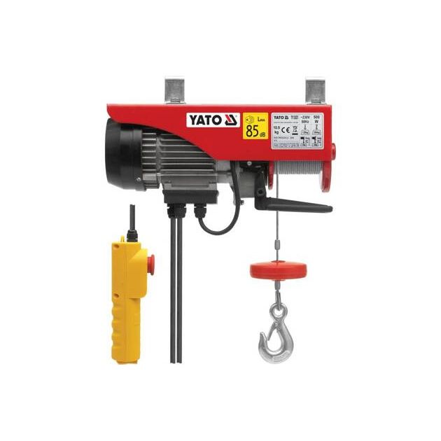 Электрическая канатная лебедка YATO 500 Вт, 125/250 кг (YT-5901), фото  | SNABZHENIE.com.ua