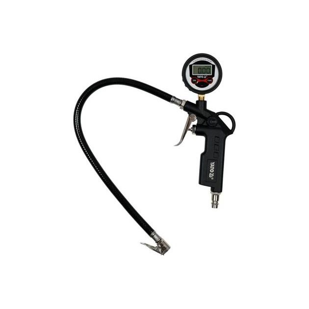 Пистолет для накачки шин YATO с LCD манометром 0.8 MPa, 1/4, фото  | SNABZHENIE.com.ua