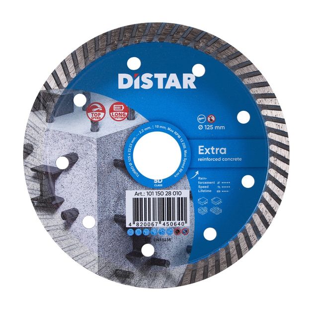 Круг алмазний відрізний DISTAR Turbo Extra 125 x 2,2 x 9 x 22,23 (10115028010), фото  | SNABZHENIE.com.ua