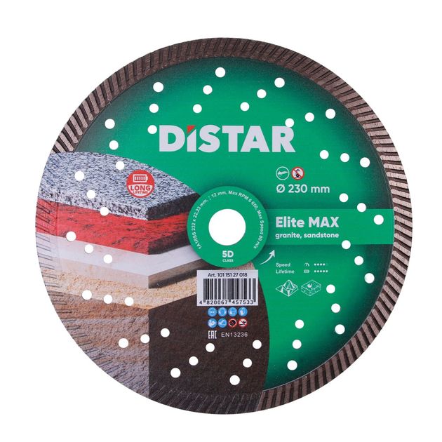 Круг алмазный отрезной DISTAR Turbo Elite Max 232x2,5x12 мм, фото  | SNABZHENIE.com.ua